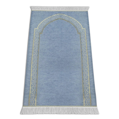 Al - Huda Memory Foam Prayer Mat – 2.5 cm Thick | Soft Velvet Fabric | Joint & Knee Support | Foldable Design - Al Rugaib Furniture