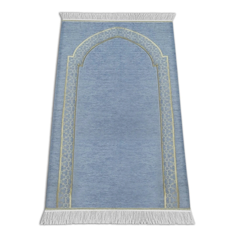 Al - Huda Memory Foam Prayer Mat – 2.5 cm Thick | Soft Velvet Fabric | Joint & Knee Support | Foldable Design - Al Rugaib Furniture