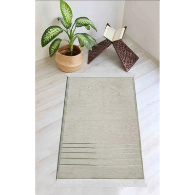 Al - Noor Luxury Memory Foam Prayer Mat – 2.5 cm Thick | Velvet Fabric | Joint & Knee Support | Foldable Design - Al Rugaib Furniture