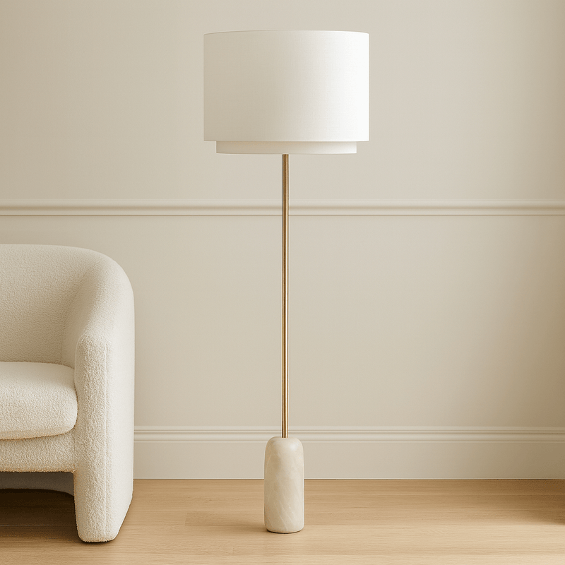 Alabaster base floor Lamp - Al Rugaib Furniture