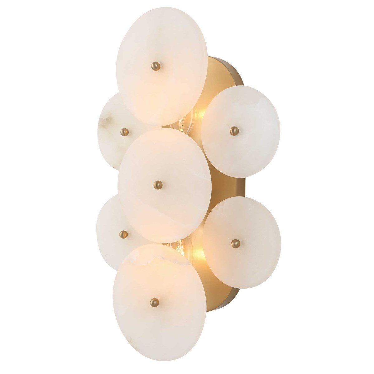 ALABASTER RADIANCE, 2 LT SCONCE Wall Sconces| Uttermost