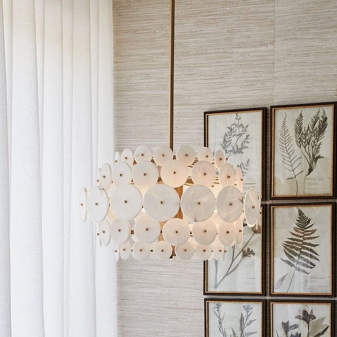 Alabaster Radiance, 8 Lt Pendant - Al Rugaib Furniture