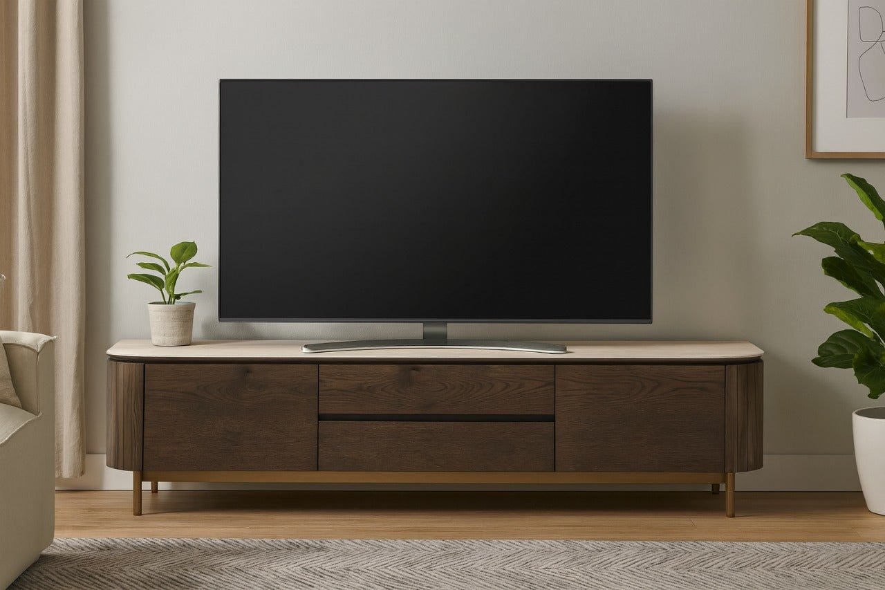 Alabaster Travertine TV unit TV Units| Roots Furniture