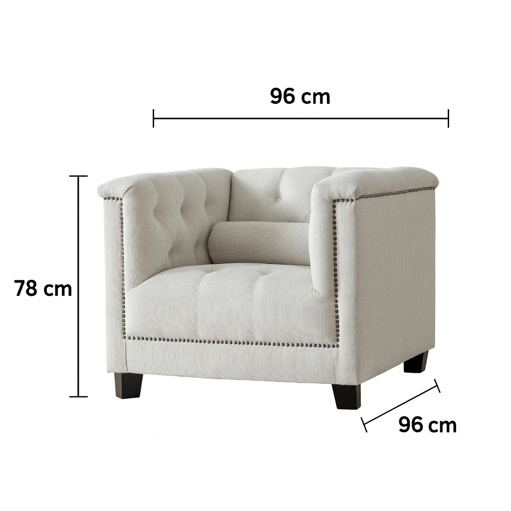 Alabid Linen off-White Chair Chairs| Roots Furniture