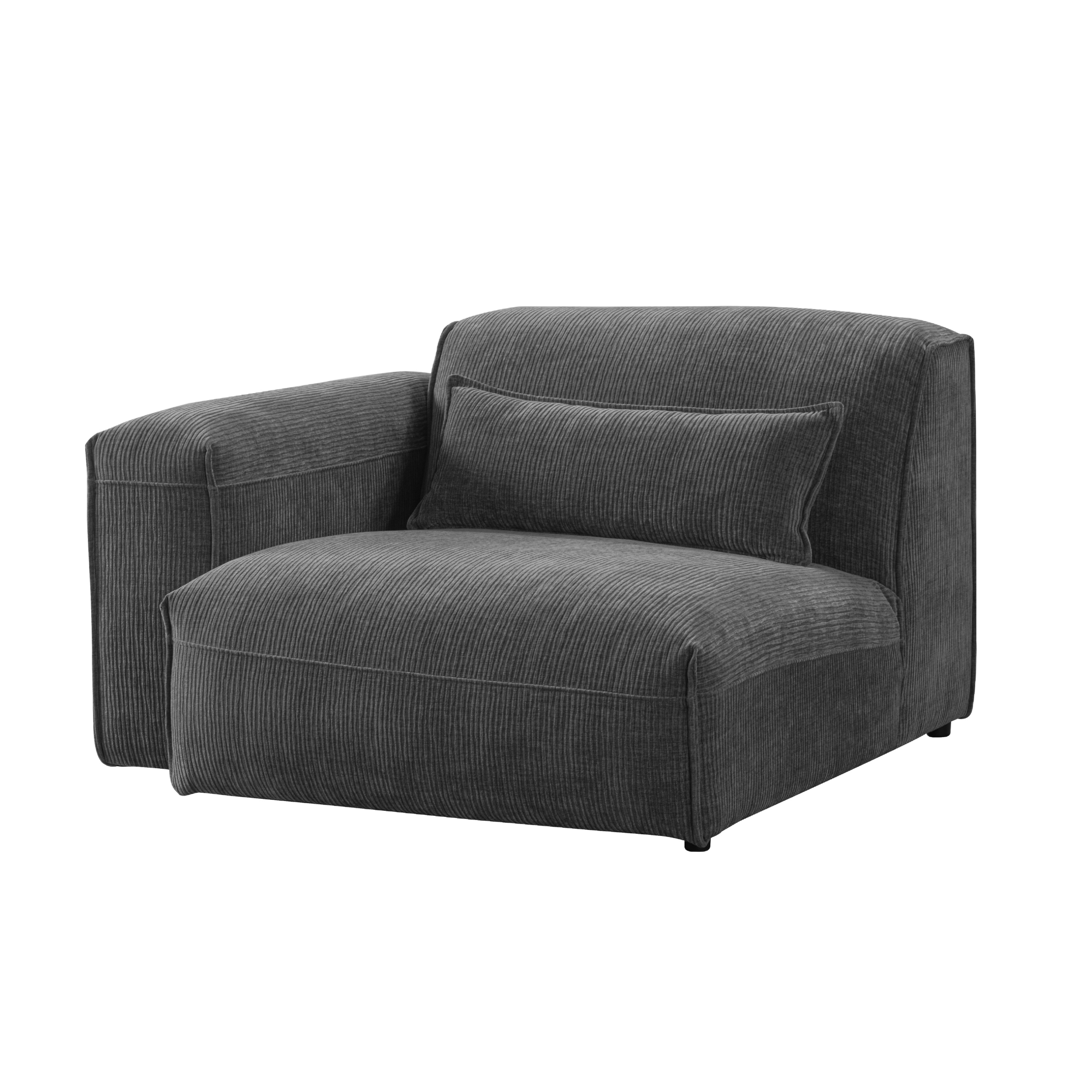 AlDana black left arm facing seater Sectionals| Roots Furniture