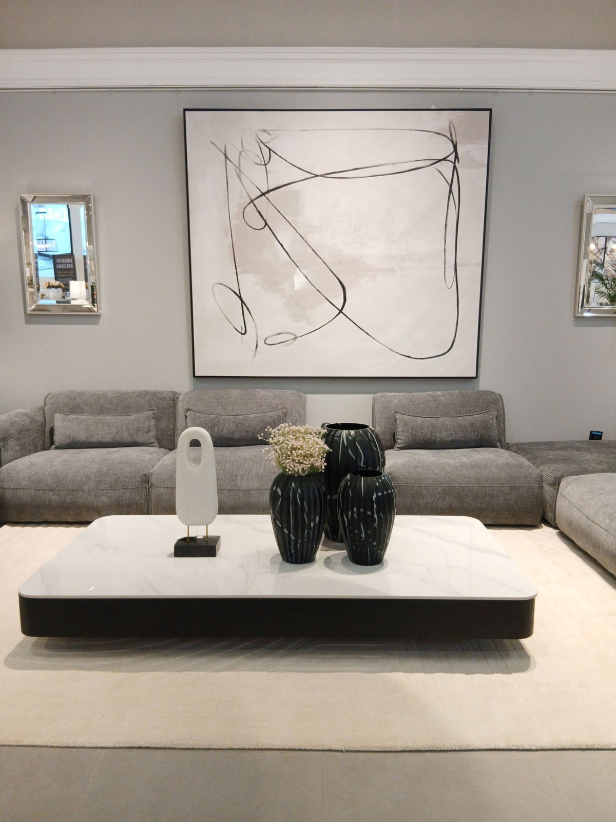 AlDana black Set Sectionals| Roots Furniture