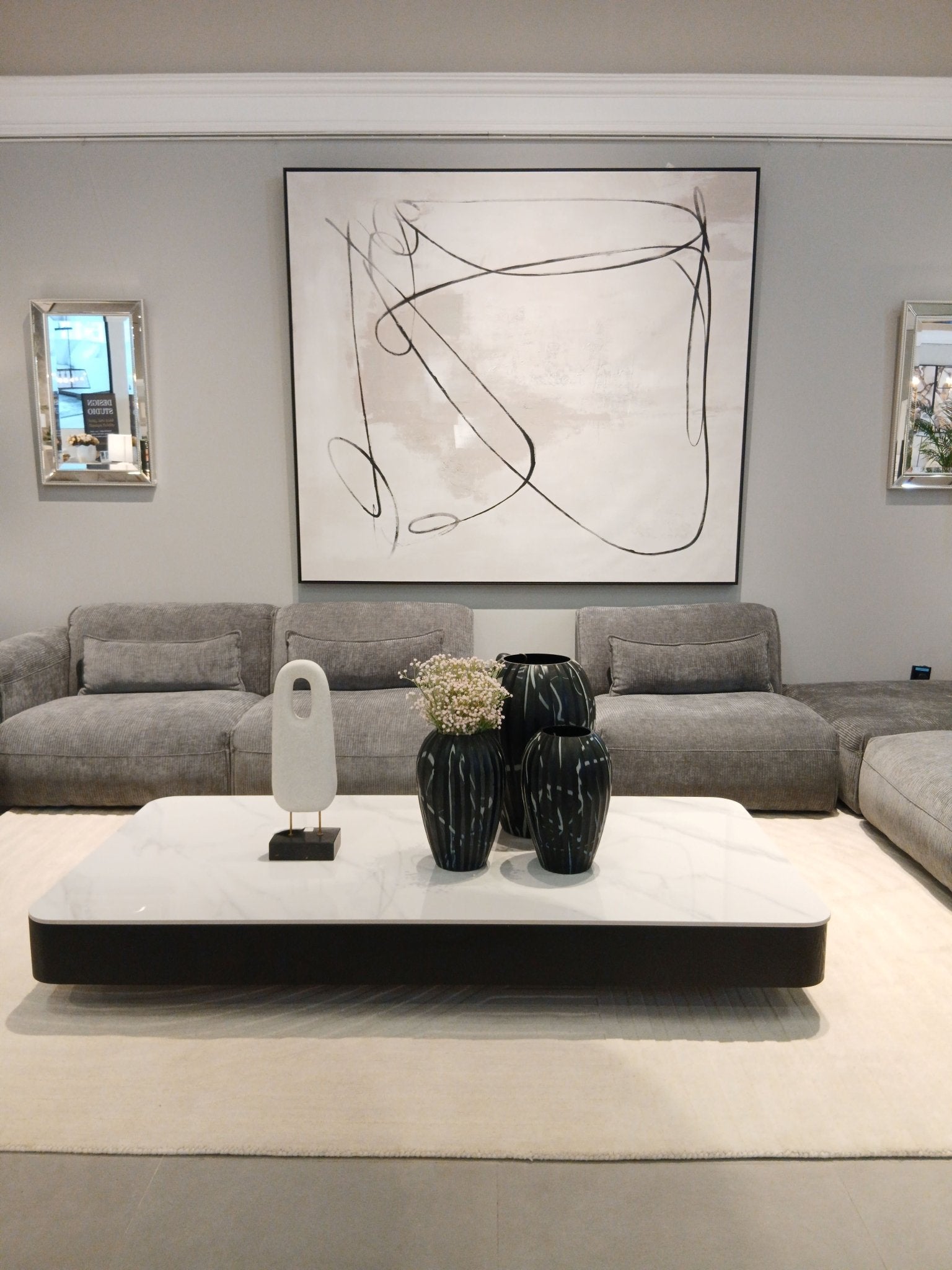 AlDana black Set Sectionals| Roots Furniture