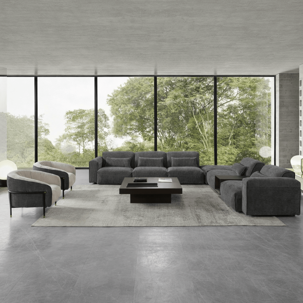 AlDana black Set Sectionals| Roots Furniture