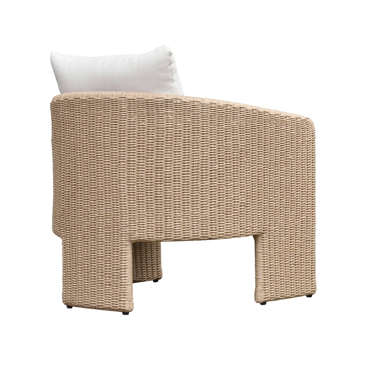 Alexa Cream Performance Fabric Outdoor Armchair Chairs| TOV