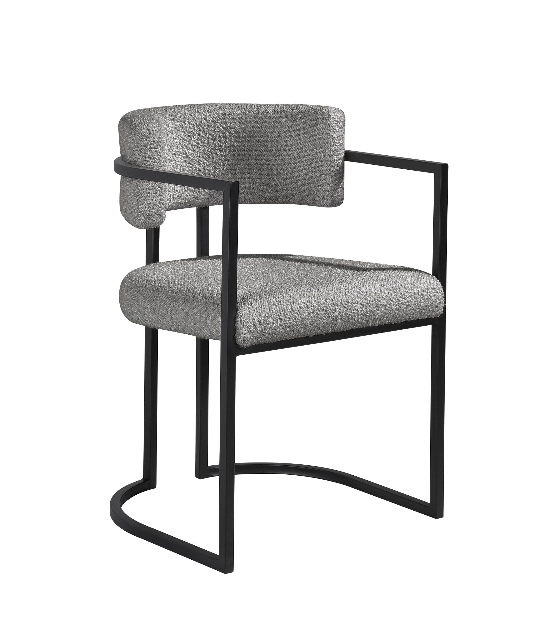 Alexa Light Grey Dining Chair- Black Legs Dining Chairs| Roots Furniture