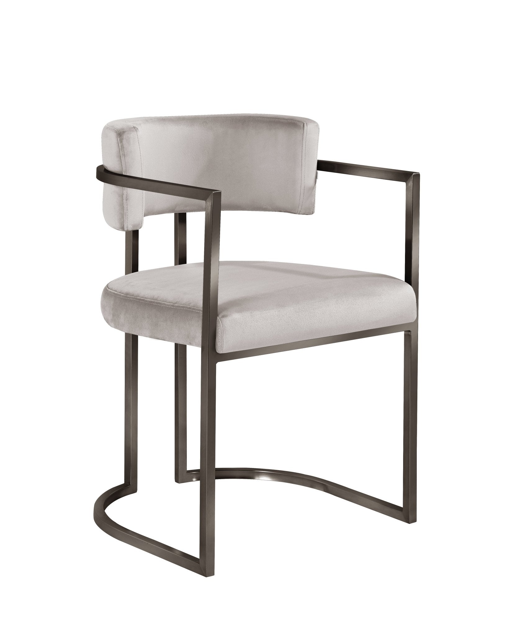 Alexa Light Grey Dining Chair- Bronze Legs Dining Chairs| Roots Furniture