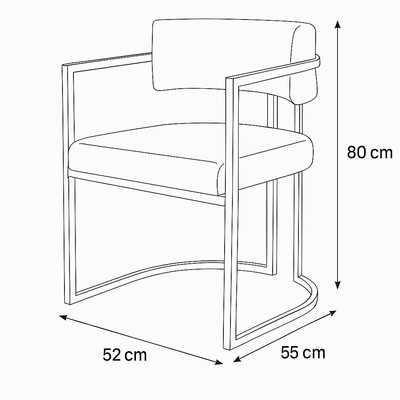Alexa Dining Chair - Al Rugaib Furniture