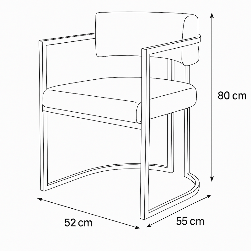 Alexa Dining Chair - Al Rugaib Furniture