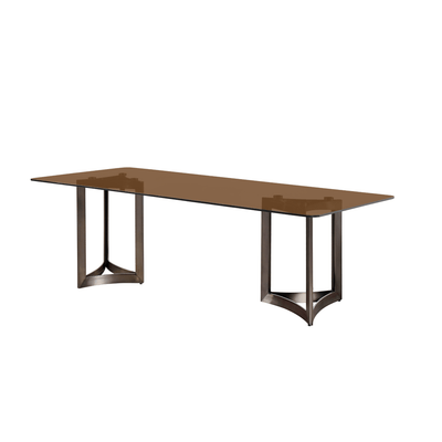 Alexa Glass Top Dining Table - Al Rugaib Furniture