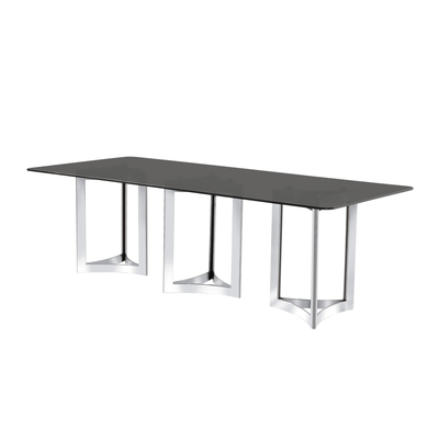 Alexa Glass Top Dining Table - Al Rugaib Furniture