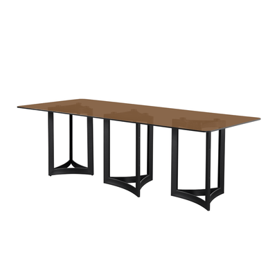 Alexa Glass Top Dining Table - Al Rugaib Furniture