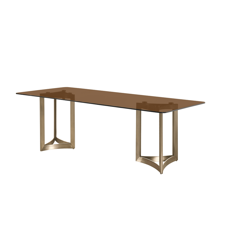 Alexa Glass Top Dining Table - Al Rugaib Furniture