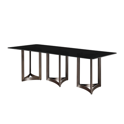 Alexa Glass Top Dining Table - Al Rugaib Furniture