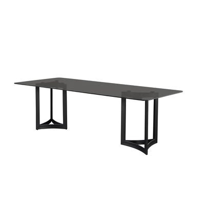 Alexa Glass Top Dining Table - Al Rugaib Furniture