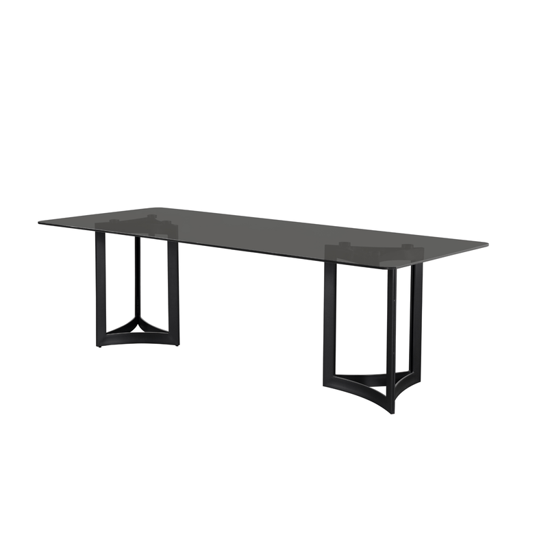 Alexa Glass Top Dining Table - Al Rugaib Furniture