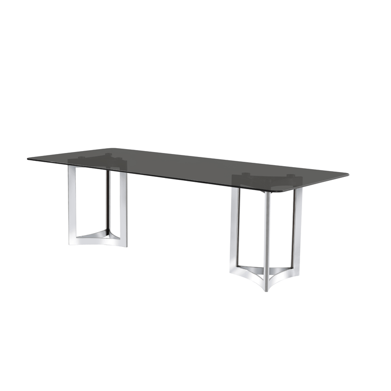 Alexa Glass Top Dining Table - Al Rugaib Furniture