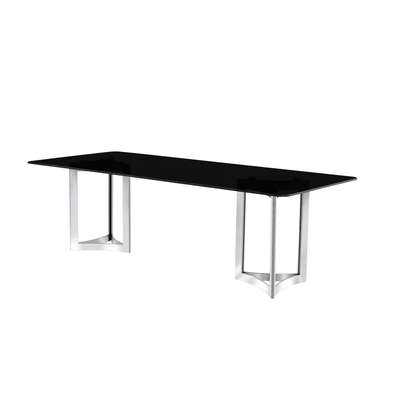 Alexa Glass Top Dining Table - Al Rugaib Furniture