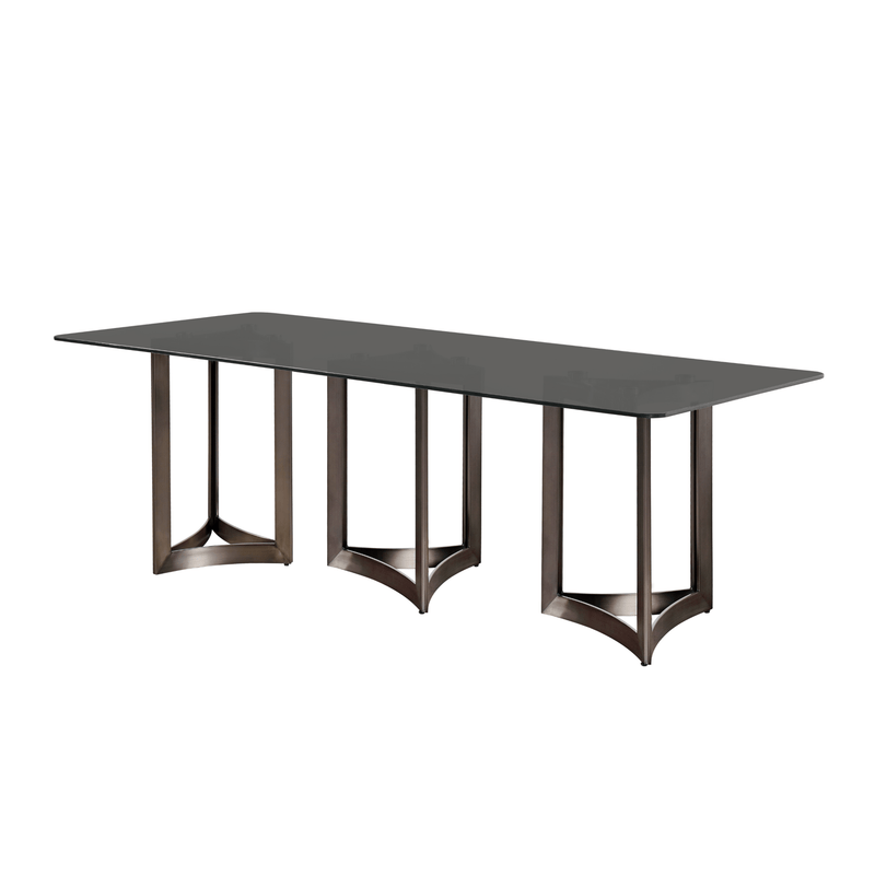 Alexa Glass Top Dining Table - Al Rugaib Furniture