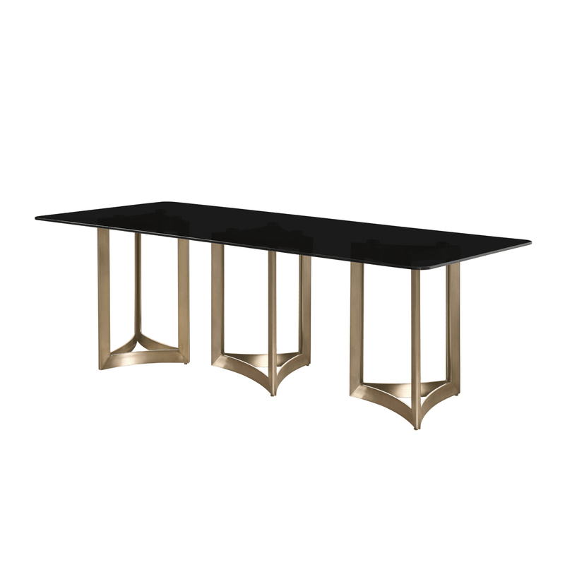 Alexa Glass Top Dining Table - Al Rugaib Furniture