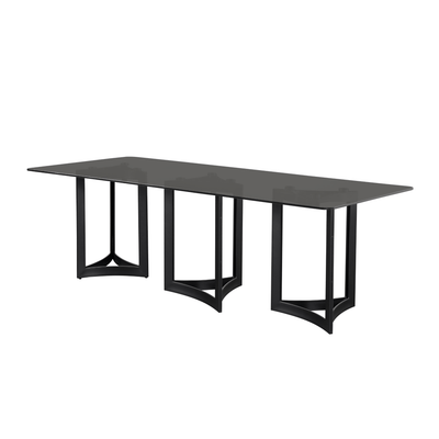 Alexa Glass Top Dining Table - Al Rugaib Furniture
