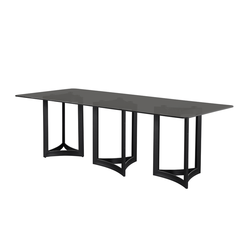 Alexa Glass Top Dining Table - Al Rugaib Furniture