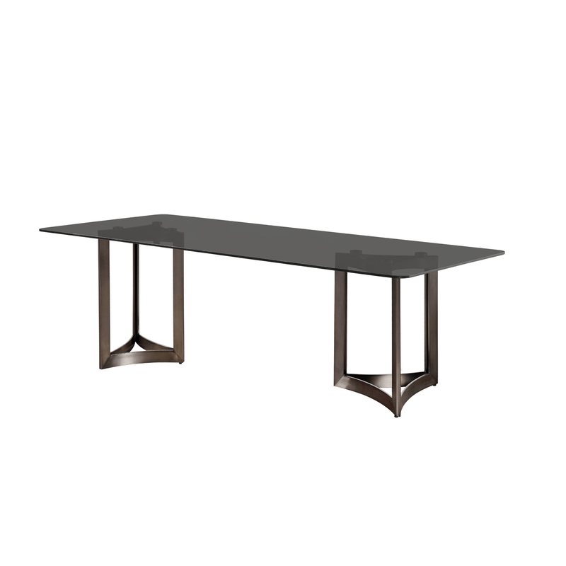 Alexa Glass Top Dining Table - Al Rugaib Furniture