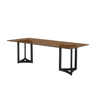 Alexa Glass Top Dining Table - Al Rugaib Furniture
