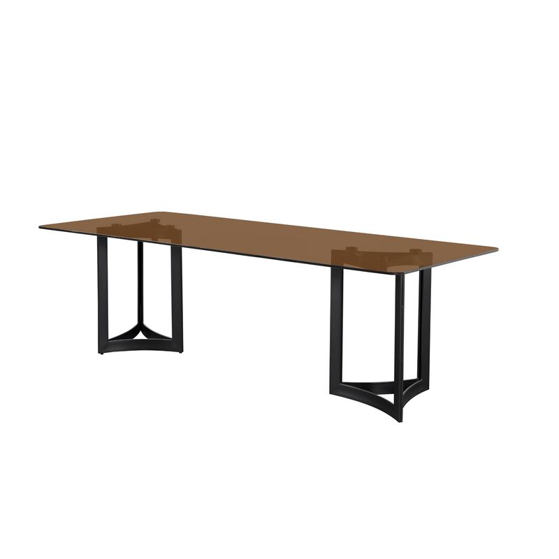 Alexa Glass Top Dining Table - Al Rugaib Furniture