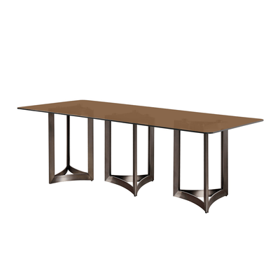 Alexa Glass Top Dining Table - Al Rugaib Furniture