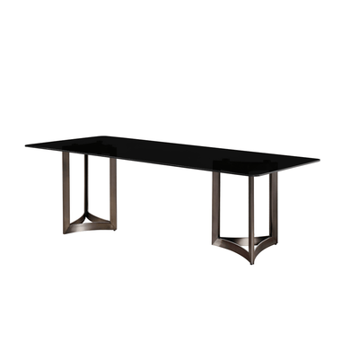 Alexa Glass Top Dining Table - Al Rugaib Furniture