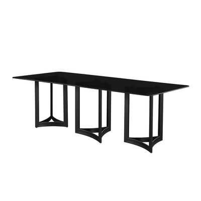 Alexa Glass Top Dining Table - Al Rugaib Furniture