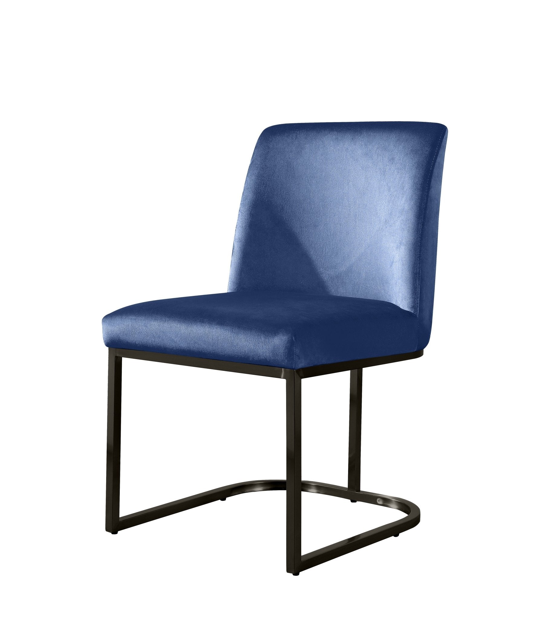 Alexa RF-1574-DC2 Chair — Navy — Velvet — Bronze Legs Dining Chairs| Al Rugaib Furniture