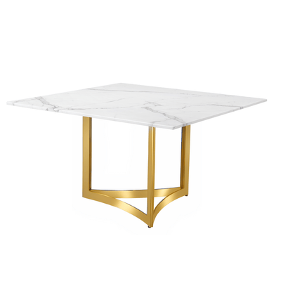 Alexa Square Marble Dining Table - Al Rugaib Furniture