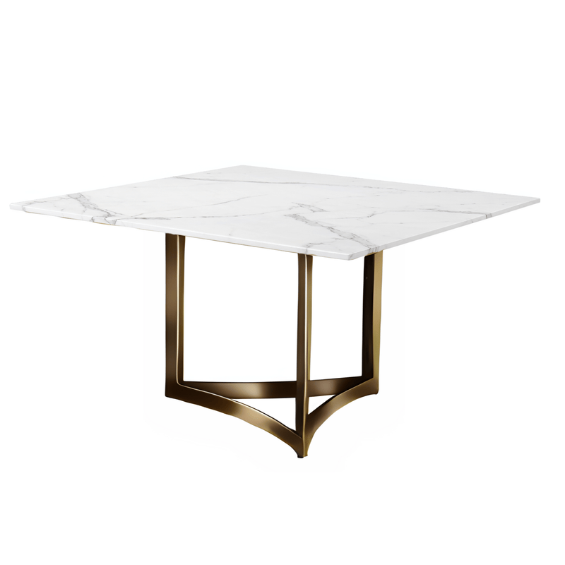 Alexa Square Marble Dining Table - Al Rugaib Furniture