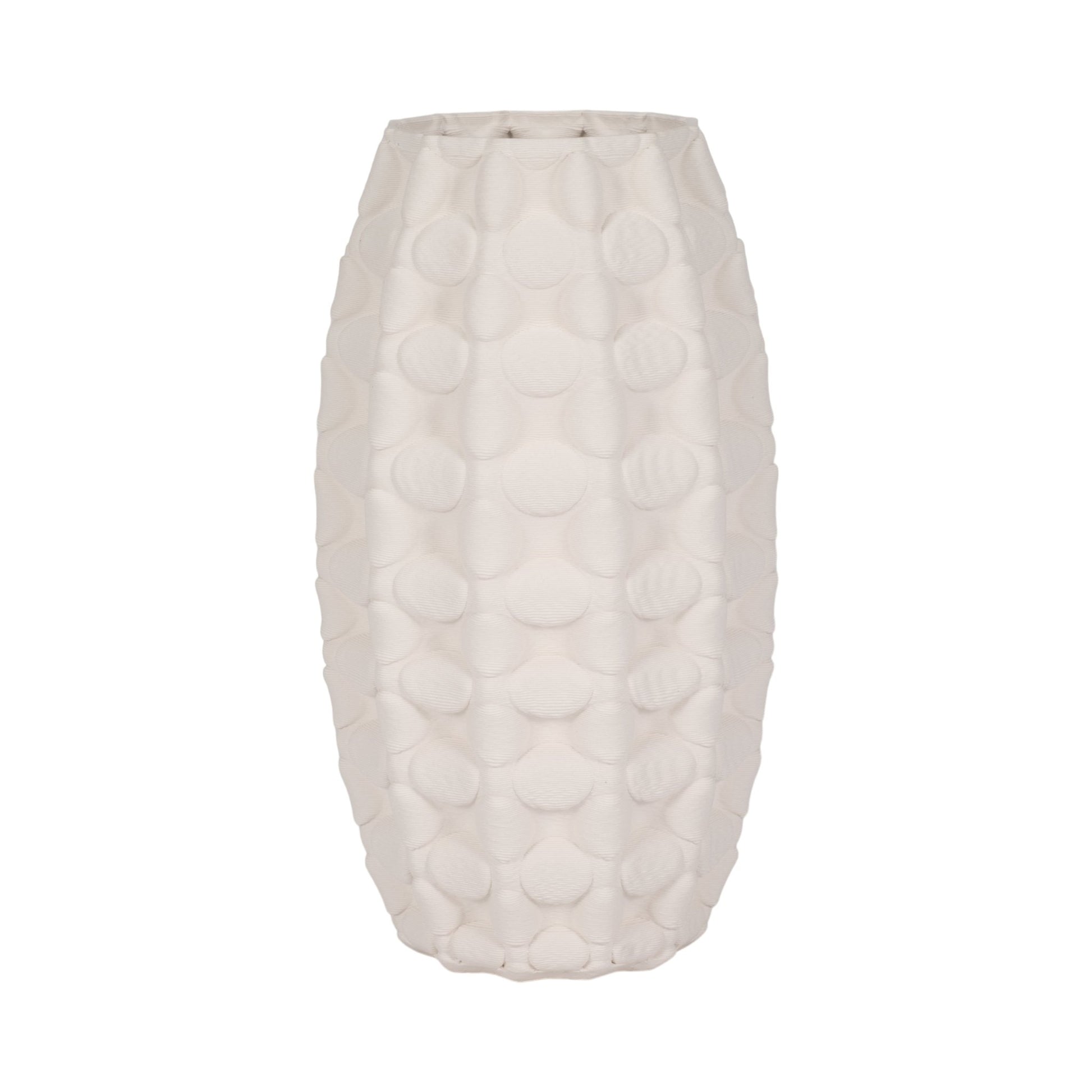 ALEXANDER 3D PRINTED VASE, IVORY/BEIGE Vases and Jars| Sagebrook Home