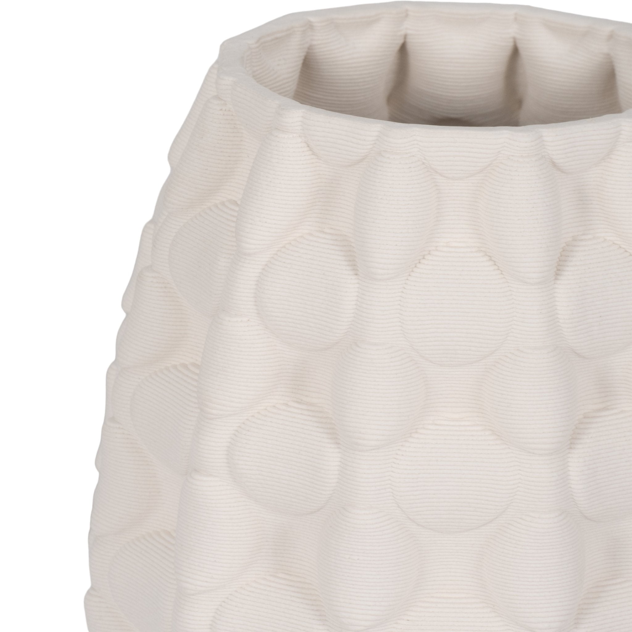 ALEXANDER 3D PRINTED VASE, IVORY/BEIGE Vases and Jars| Sagebrook Home