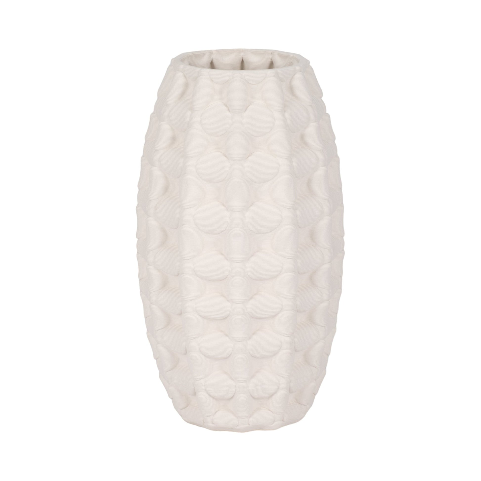 ALEXANDER 3D PRINTED VASE, IVORY/BEIGE Vases and Jars| Sagebrook Home
