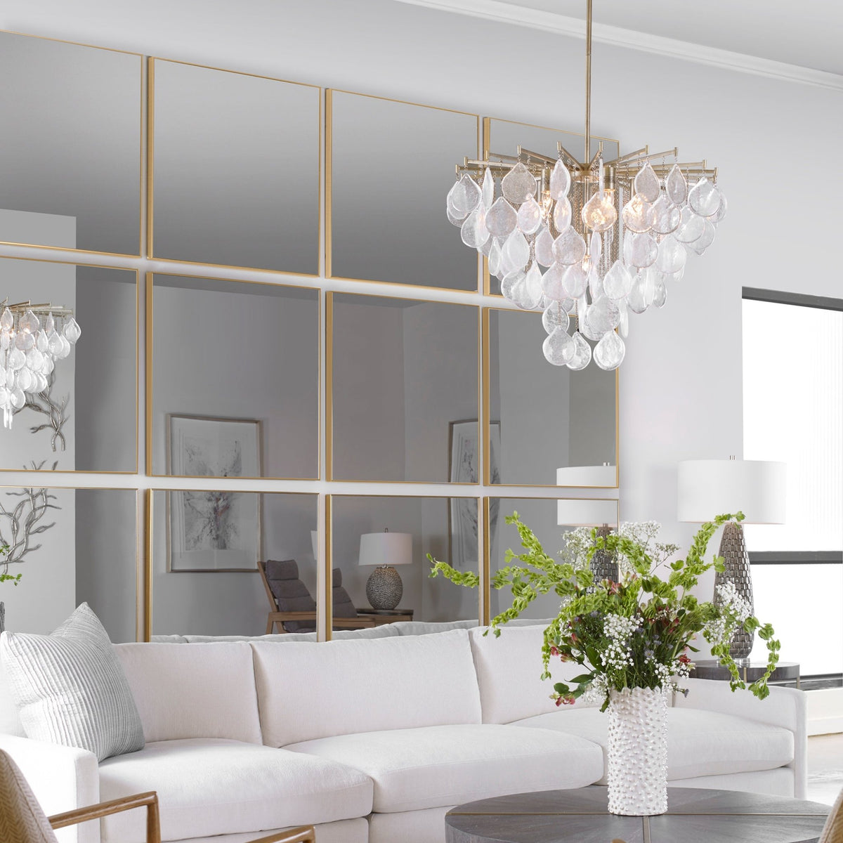 Alexo Gold Square Mirror Mirrors| Uttermost