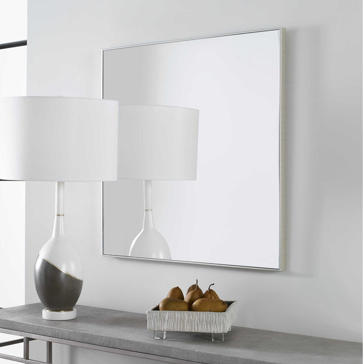 Alexo Silver Square Mirror Mirrors| Uttermost