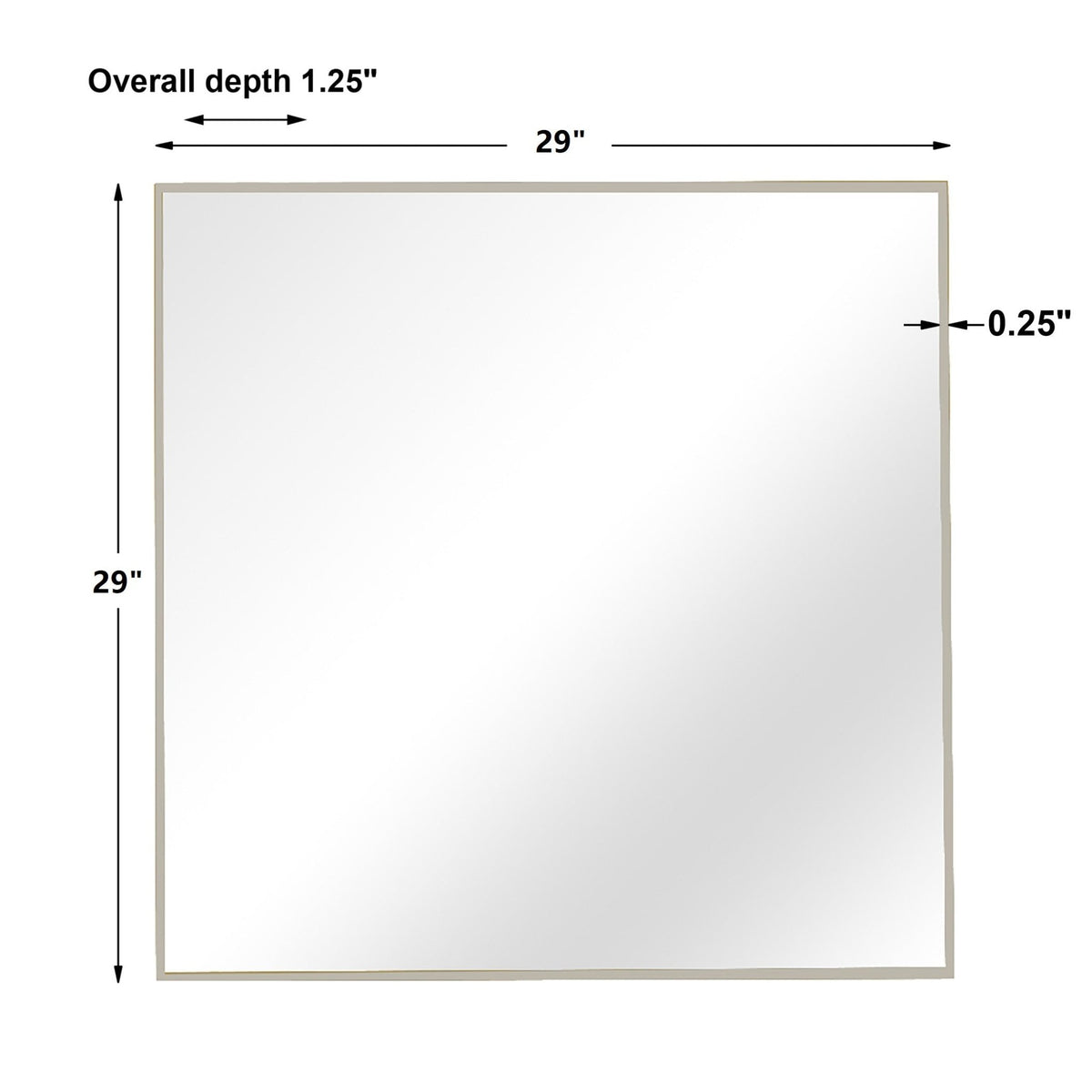 Alexo Silver Square Mirror Mirrors| Uttermost