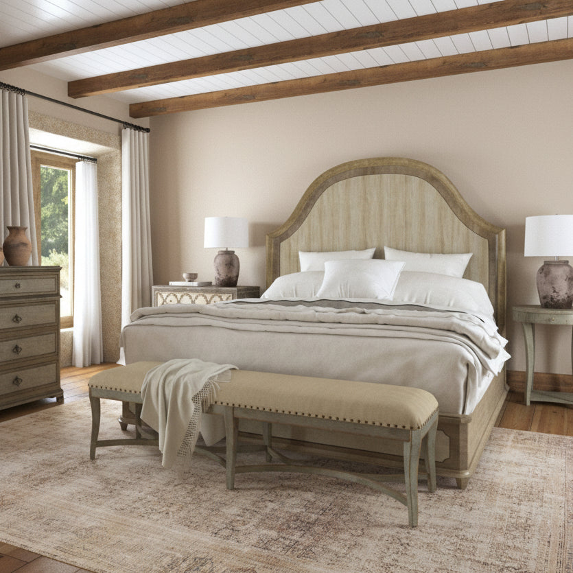 Alfresco Lauro Queen Panel Bed with Metal Beds| Hooker