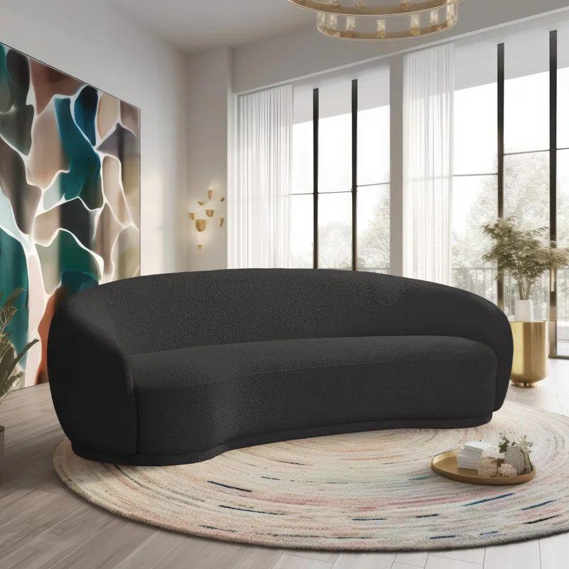 Alhome Black Boucle 3 Seater Sofa - 110110889 Sofas & Loveseats| Alhome