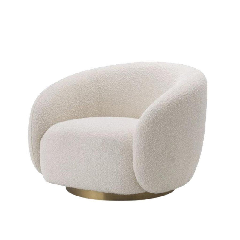 Alhome Buckle Side Chair - 90x90x88 cm - White - AL - 58 - a - Al Rugaib Furniture