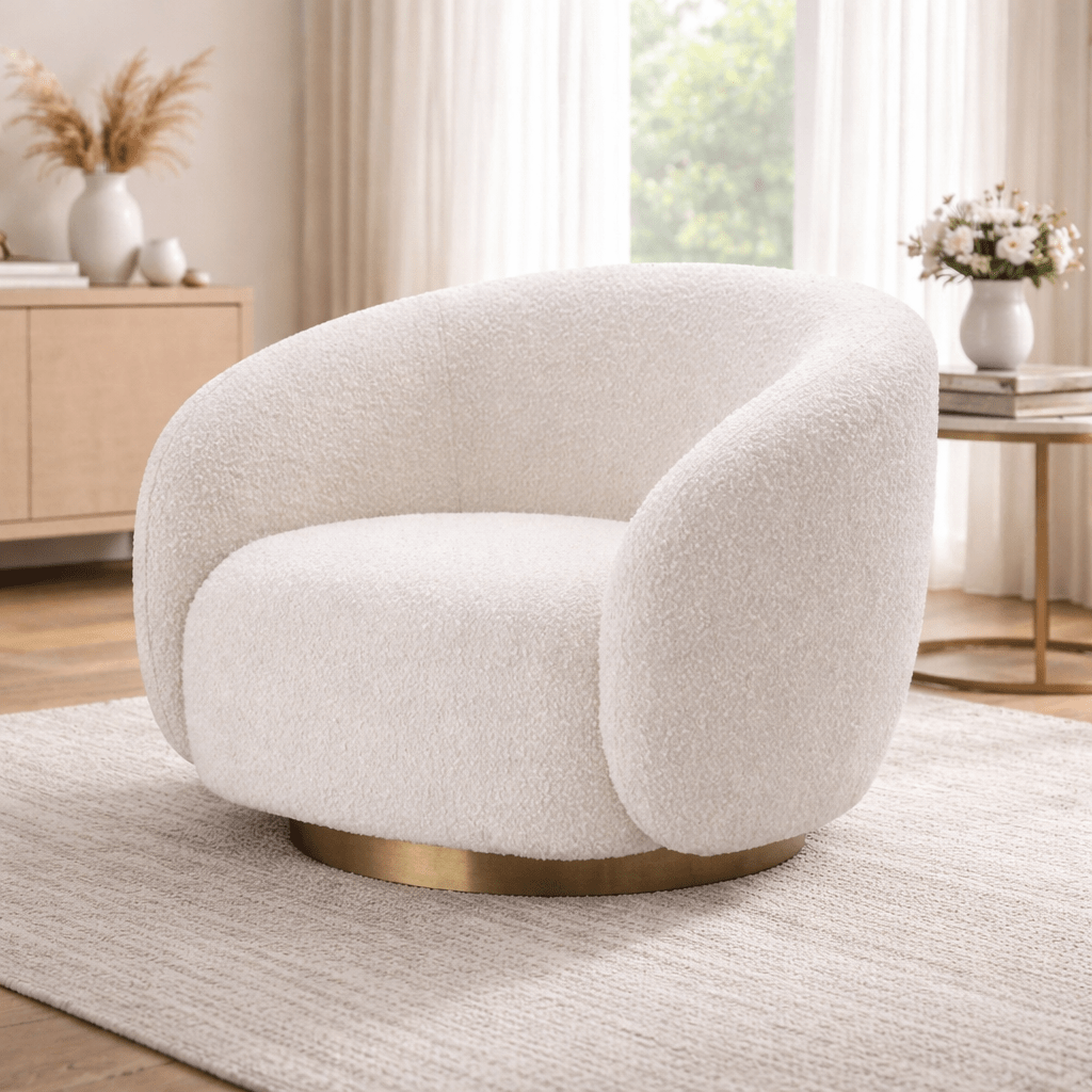 Alhome Buckle Side Chair - 90x90x88 cm - White - AL-58-a Chairs| Alhome