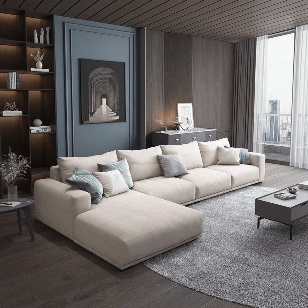 Alhome Corner sofa, size 300x180x90x88 cm - beige - AL-225 Sofas & Loveseats| Alhome